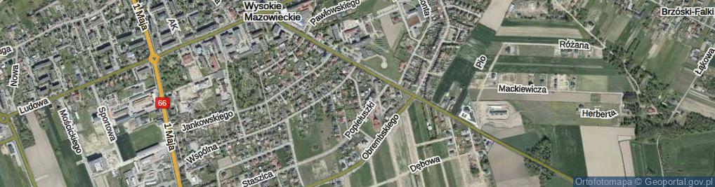 Zdjęcie satelitarne Skargi Piotra, ks. ul.